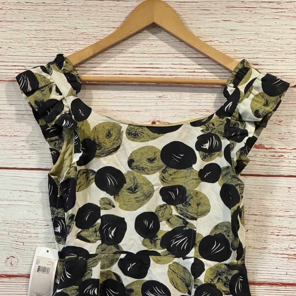 NWT Anthropologie Leifsdottir Leaf Print Mini Dress Sz 6 - Picture 13 of 15